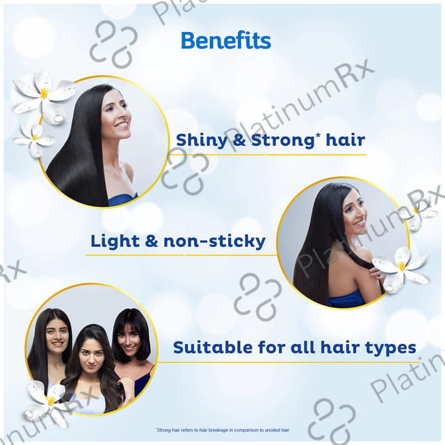 Parachute Advansed Jasmine Gold Hair Oil with 8x Vitamin E - For Strong & Shiny Hair - Non-Sticky 500 ml
