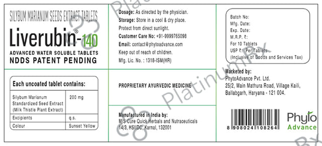 Liverubin 140 Tablet