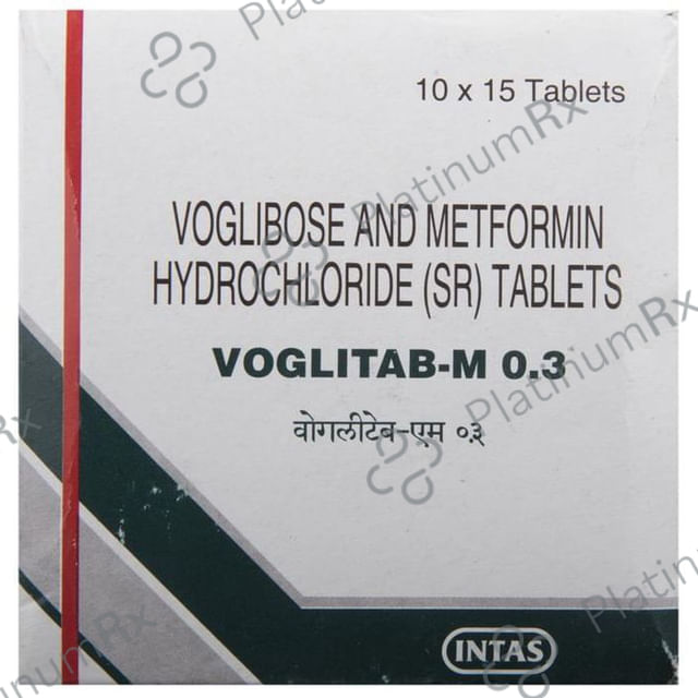 Voglitab M SR 500/0.3mg Tablet 15s