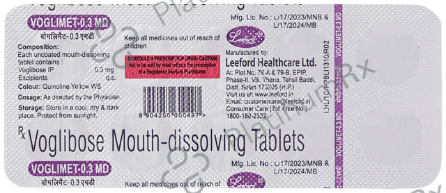 Voglimet 0.3mg Tablet MD