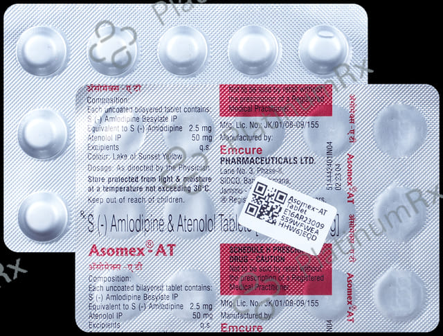 Asomex AT 2.5/50mg Tablet 15s