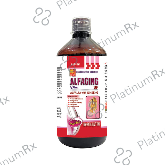 Sett Dey Alfaging Plus Sugar Free 450 ml