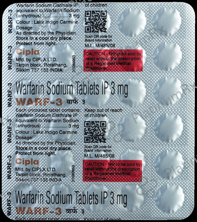 Warf 3mg Tablet 30s