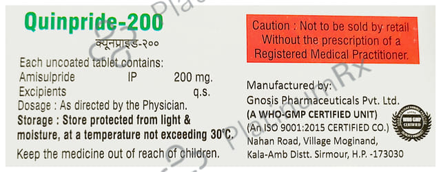 Quinpride 200mg Tablet 10s