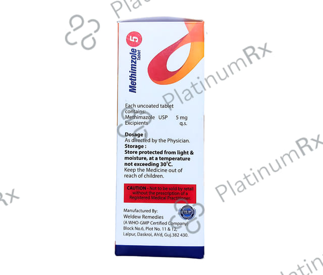 Methimzole 5mg Tablet 10s