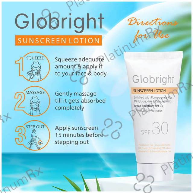 Globright Sunscreen SPF 30 Lotion 50ml