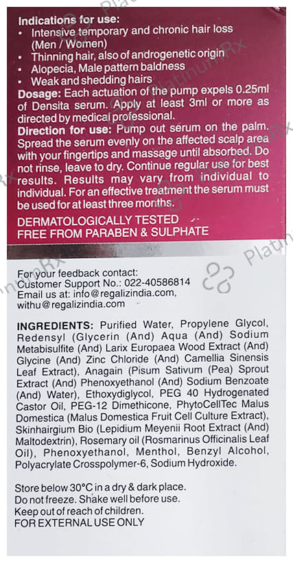 Densita Plus Hair Growth Serum 60ml