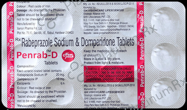 Penrab D 10/20mg Tablet 15s