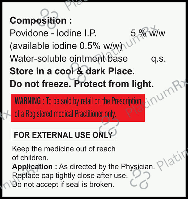 Prevodine 5% Ointment 15gm