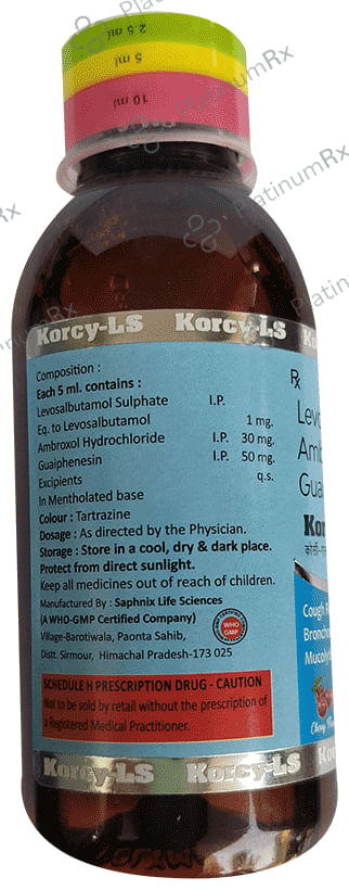 Korcy-LS Syrup Cherry Sugar Free