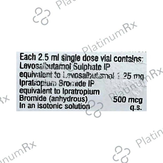 Duoz 1.25/500mcg Respules 1X2.5ml