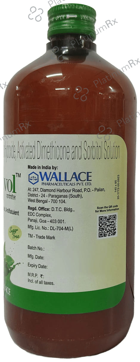 Diovol Oral Solution Mint Sugar Free 400ml