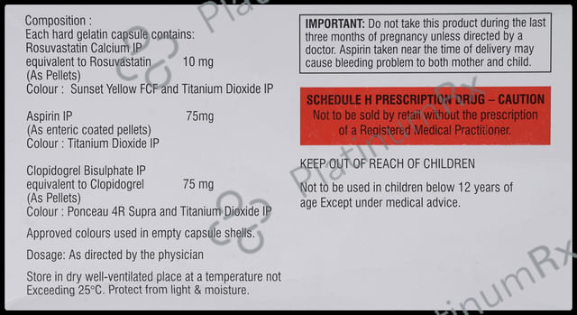 Rozustat Gold 10/75/75mg Capsule 10s