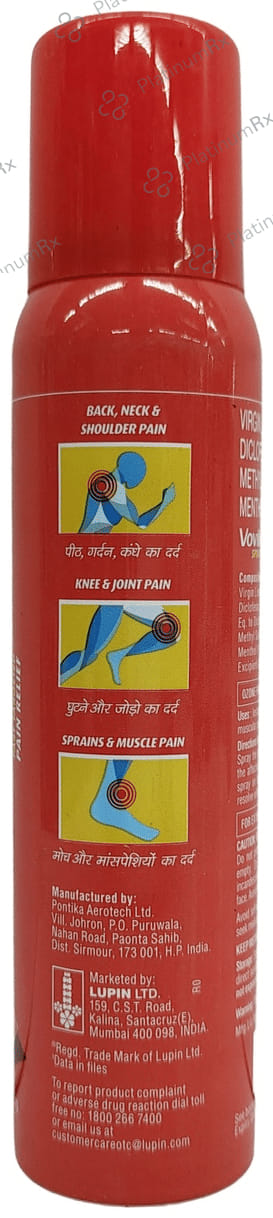 Vovilup Fast Pain Relief Spray 75gm