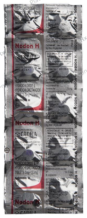 Nodon H 12.5/5mg Tablet 10s