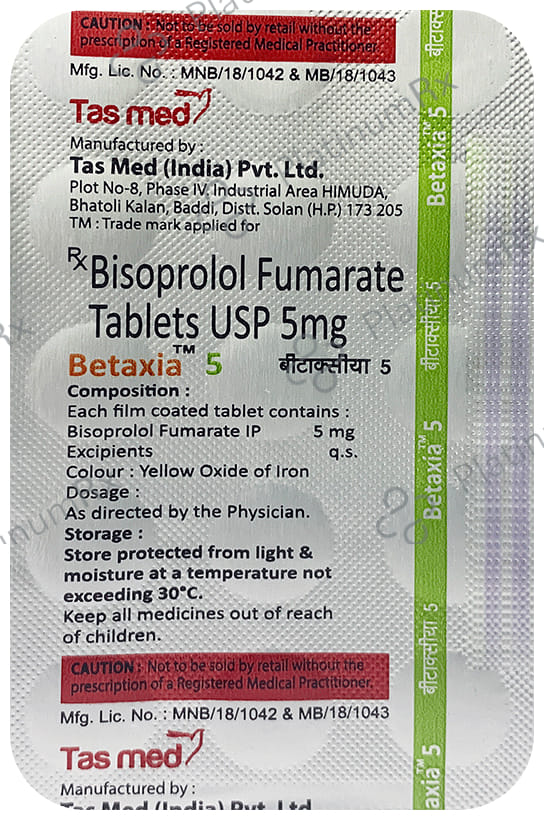 Betaxia 5mg Tablet 15s