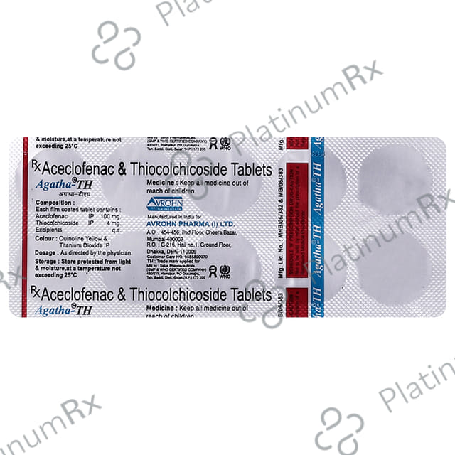 Agatha TH 100/4mg Tablet 10s