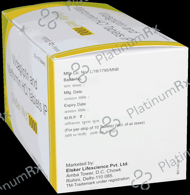 Glyday Met 1000mg Tablet 10s
