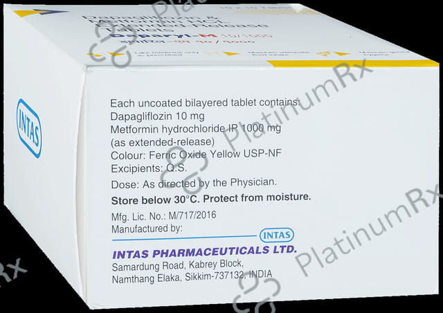 Daparyl M 10/1000mg Tablet ER 10s