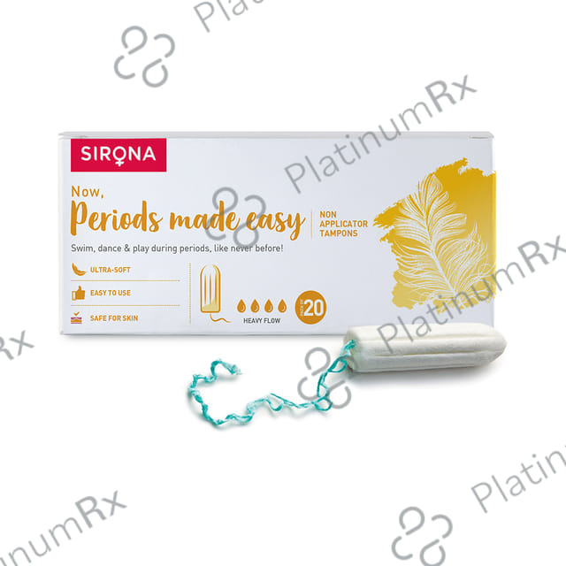 Sirona Now Periods Made Easy Premium Digital Tampons Super 20s
