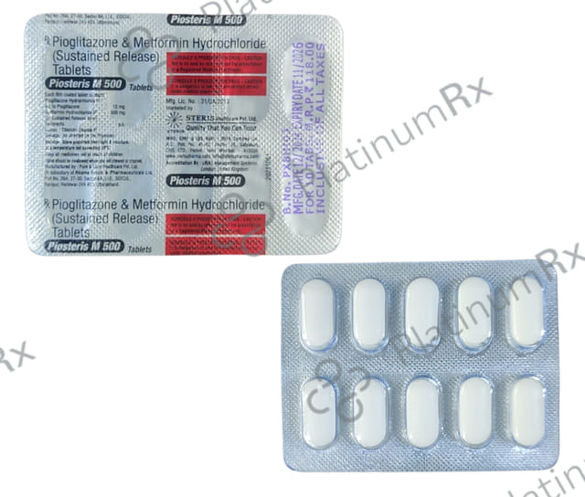 Piosteris M 500/15mg Tablet 10s