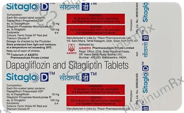 Sitaglo D 10/100mg Tablet 15s