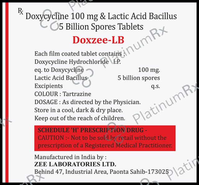 Doxzee LB 100mg Tablet 10s