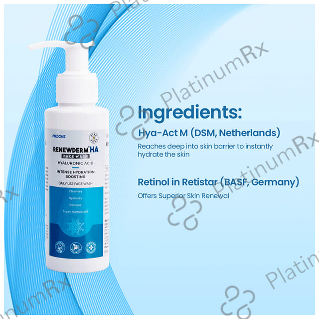 Renewderm HA Hyaluronic Acid Face Wash 100ml