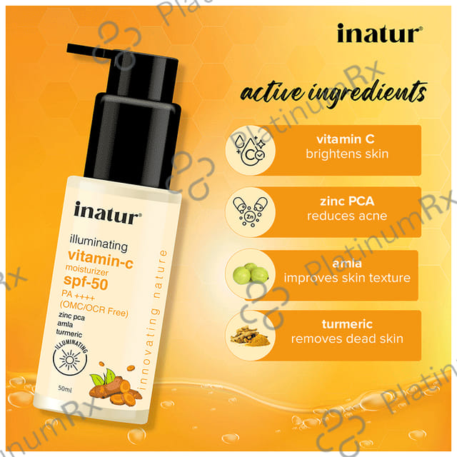 Inatur Vitamin C Moisturizer SPF 50 Cream 500gm