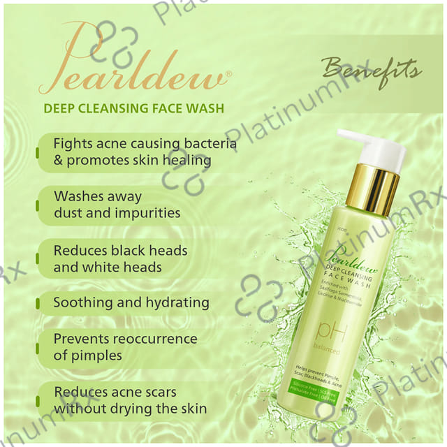 Pearldew Deep Cleansing Face Wash (100ml Each) 1 Bottle