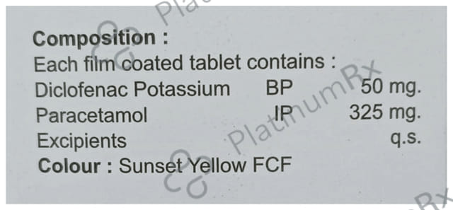 Eldic Plus 50/325mg Tablet 10s