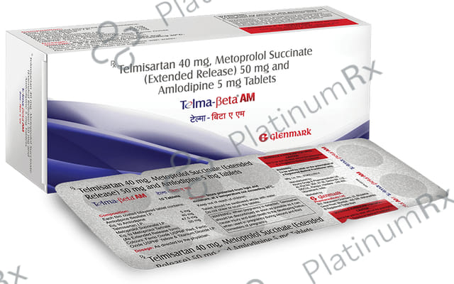Telma Beta AM 5/40/50mg Tablet 10s