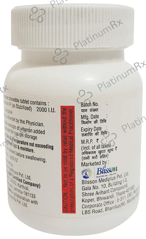 Dsential 2000IU Chewable Tablet 30s