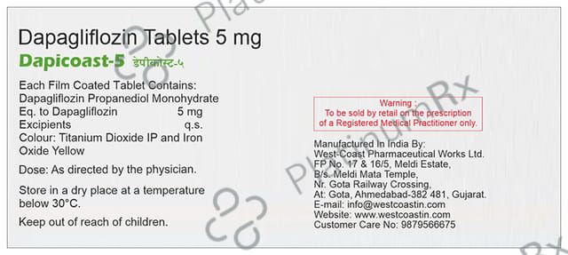 Dapicost 5 Tablet