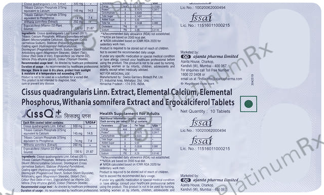 Ciss Q Plus Tablet 10s