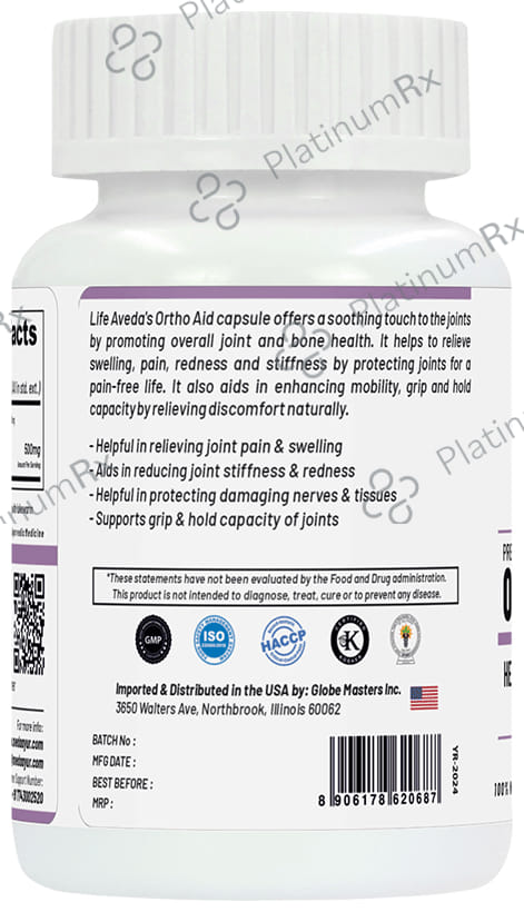 Life Aveda Premium Ortho Aid Veg Capsule