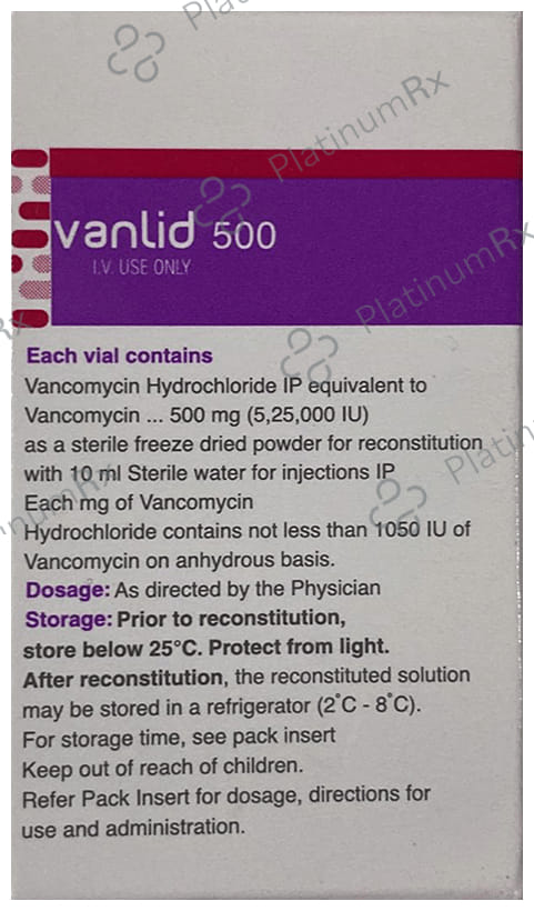 Vanlid 500mg Infusion 10ml
