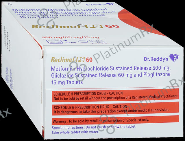Reclimet PG 60/500/15mg Tablet SR 10s