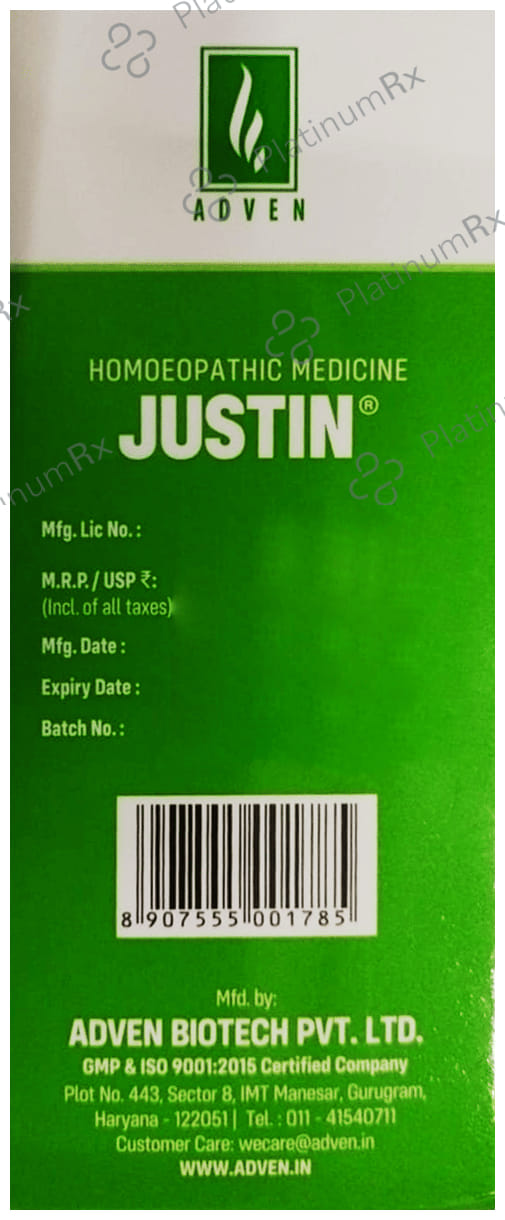 Adven Justin Cough Syrup