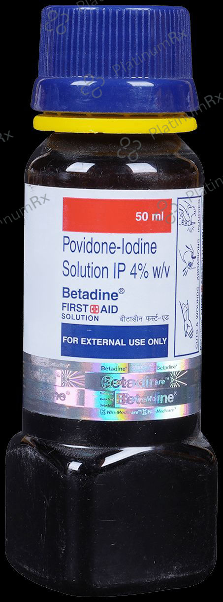 Betadine First Aid 4% Solution 50ml
