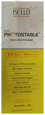 Bello New Photostable Sunscreen Emulgel SPF55 50gm