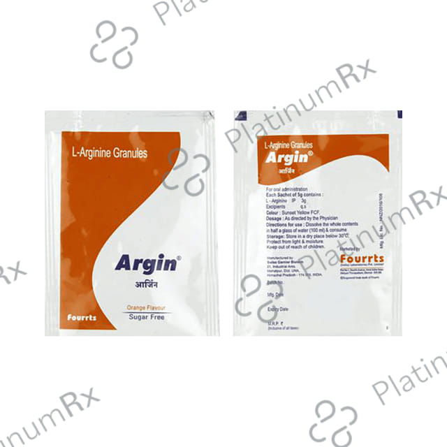 Argin 3000mg Orange Flavour Sachet 5gm