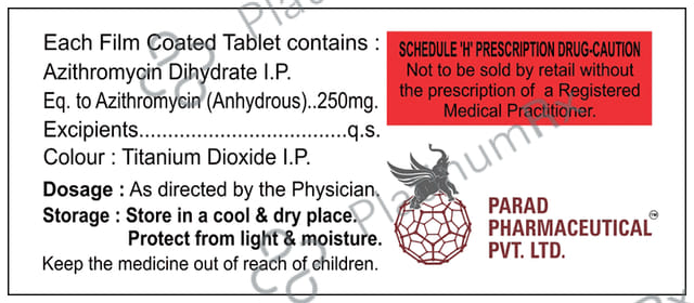Azirad 250mg Tablet 6s