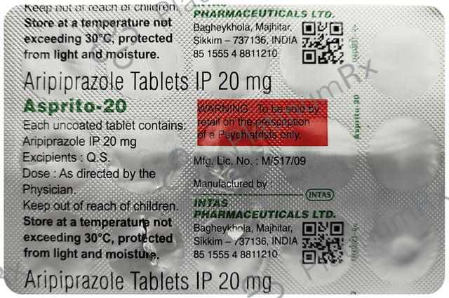 Asprito 20mg Tablet 15s