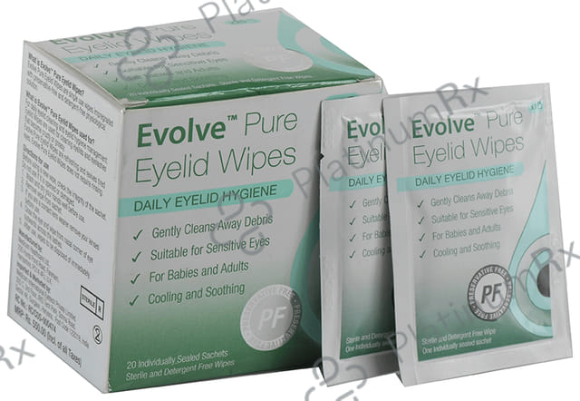 Evolve Pure Eyelid Wipes for Babies & Adults - Suitable for Sensitive Skin
