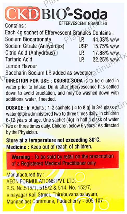 Ckdbio Soda Sachet 4gm