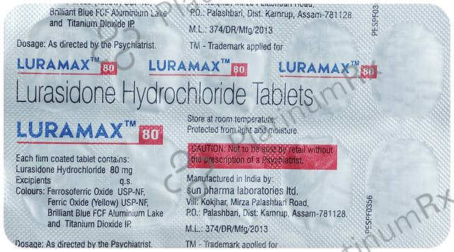Luramax 80mg Tablet 10s