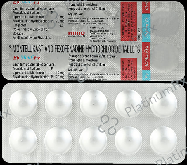 Ebmont FX 10/120mg Tablet 10s