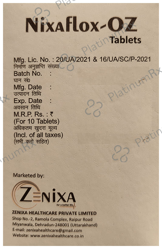 Nixaflox-OZ Tablet
