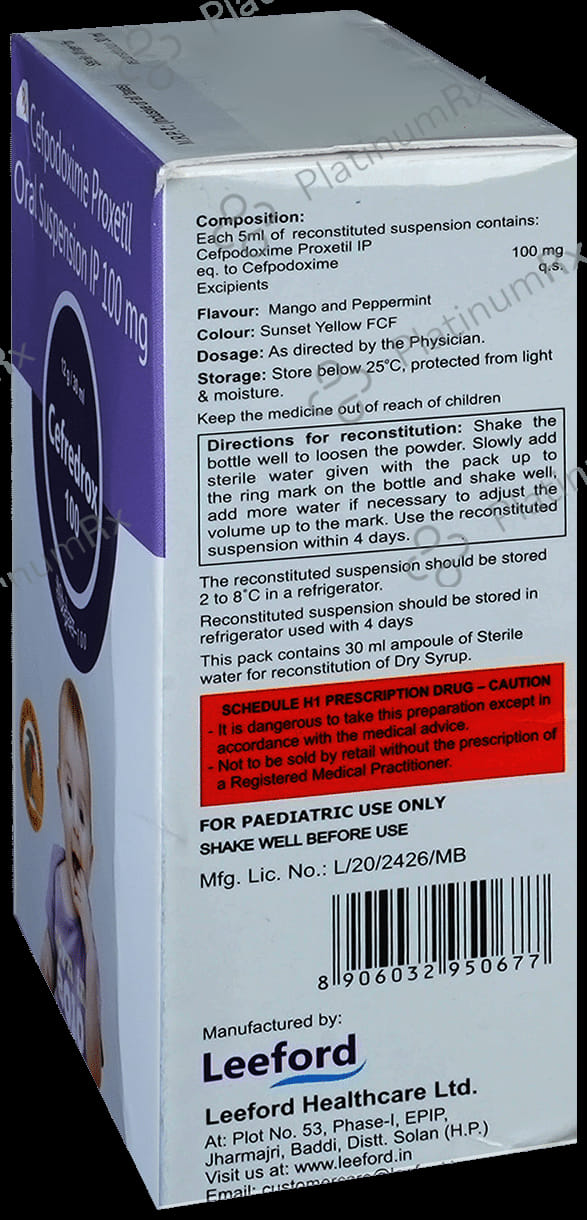 Cefredrox 100mg Syrup 30ml